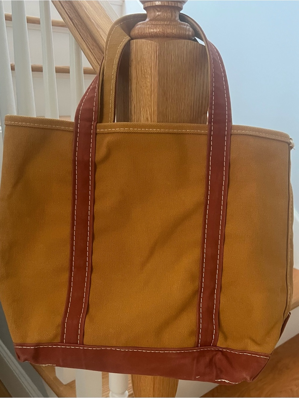 Vintage L.L. Bean Boat and Tote in Fall Colors
